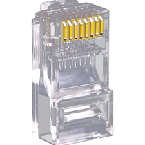 Tengfei crystal head rj45 Category 5e 8P core three-prong pure copper network cable connection computer network connector buy three get one free