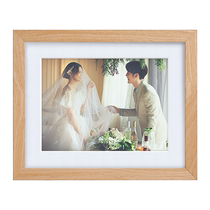 Photo frame hanging wall combination wedding photo enlargement and photo washing production high-end family portrait one-year-old photo frame customization