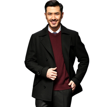 Hongdu middle-aged men's autumn and winter slim casual coat