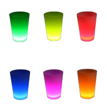 Fluorescent sticks fluorescent cups special cups for dance performances student cups singing cups team building props luminous cups