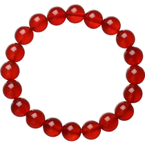 Zhou Taisheng jewelry red and black agate bracelets for men and women classic red temperament a birthday gift for girls and mothers
