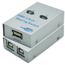 USB sharer 2-port printer splitter one into four computers 2 in 1 out switch-free converter two shared 1 printer splitter mouse and keyboard automatic one-to-two switch