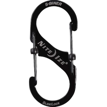 Niteize carabiner buckle ring 8-character buckle quick-hang buckle key chain eight-character buckle hanging buckle outdoor hanging buckle s buckle