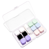 Contact lens case for women with multiple pairs of wearing sticks portable cute simple storage companion eye contact lens box
