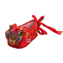 Inline cloth shoes spring and autumn embroidered baby tiger head shoes pig pig shoes brocade childrens shoes 5377C 5397C