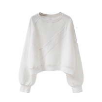 Design Sensation Long Sleeve Round Collar White Necropolis Woman 2024 Spring Autumn Season New Thin Loose Jacket Short jacket