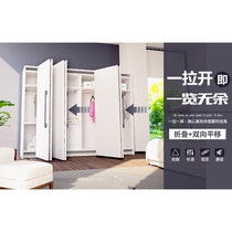 Tute T902 folding sliding door damping buffer hanging wheel wardrobe door sliding door hardware pulley folding door