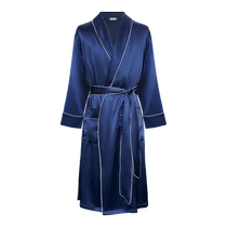 Soroseta22 Mumi heavyweight silk mens pajamas mulberry silk solid color silk nightgown 2024 spring and summer bathrobe