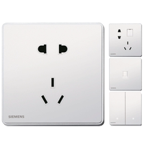 Siemens Socket Switch Switch Hiwise серия 86 Тип home ослепительное белое панельное титановое серебро