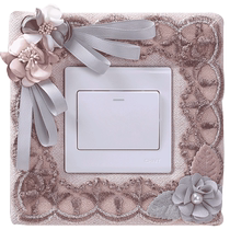 Fabric switch protective cover switch wall sticker creative living room bedroom lamp wall socket decorative sticker simple and modern