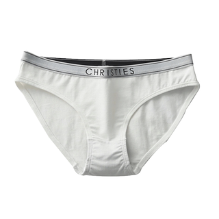 白色内裤女生纯棉低腰无痕全棉100%抗菌裆中腰女士纯色三角裤