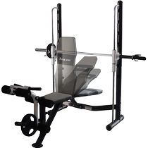 Weight bench bench press barbell set squat rack dumbbell bench bench press fitness equipment multi-functional trainer