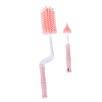 Bottle brush cleaning brush set baby pacifier cleaning silicone brush 360 degree rotating shabu artifact