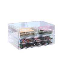 Inexplicability five frame drawers Acrylic Tabletop containing finishing Pen Mark Pen Stationery Show Shelf Adhesive Tape