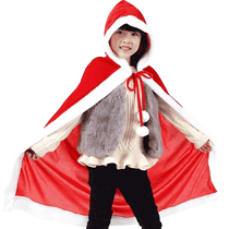 Christmas clothing clothes shawl cloak gift bag children adult gold velvet Christmas mens and womens clothing