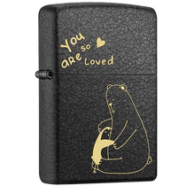 Zippo lighter frosted 236 black cracked paint DIY custom pattern zippo official flagship store gift