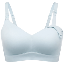 HSIA Lactation Underwear Ice Silk Cool Breastfeeding Cool no-scarred bra Pregnancy Soft Support Without Steel Ring Bra
