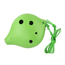 Taiwan TNG plastic resin ocarina 6-hole treble SC alto AC six-hole ocarina for children and students beginners lettering