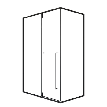Shenlia shower room overall customized l-shaped bathroom dry and wet separation bathroom half partition glass door straight line