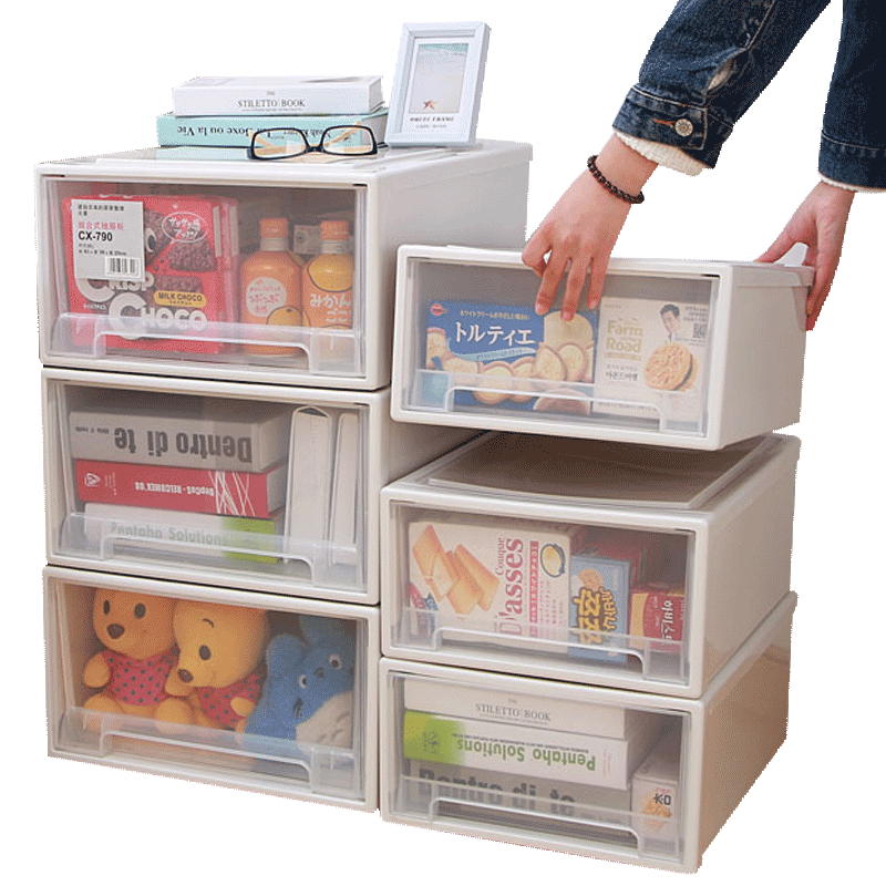 Drawer storage box wardrobe free combination sorting box