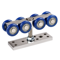 Maochi Hardware heavy wooden door sliding door hanging pulley industrial sliding door folding door hanging pulley hanging slide rail guide groove