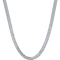 Saturday blessing platinum necklace mens pt950 platinum plain chain clavicle chain thick chain m buckle extended Chinese Valentines Day gift to boyfriend