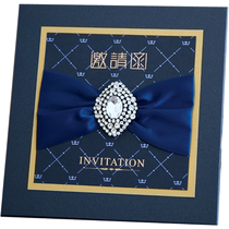 High-end hardcover European-style business meeting event invitation card custom creative invitation birthday housewarming full moon invitation