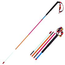 Zhiyi trekking pole ultra-light and colorful customized carbon fiber cross-country pole four-section folding outdoor hiking pole Z1802