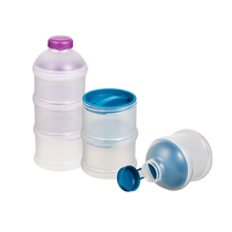 NUK milk powder quantitative storage box three-layer divided milk powder box portable complementary food storage box 2665