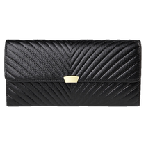 High-grade soft cowhide long hand wallet for women 2024 new style genuine leather large-capacity wallet for mobile phone temperament handbag