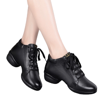 English Romance New Square Dance Shoes Dance Shoes Womens Soft Bottom Genuine Leather Season Dancing Shoes Jazz Sailors Dancing Shoes