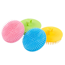 Silicone shampoo brush massage comb professional mens shampoo comb head meridian massage brush scalp scalp shampoo artifact