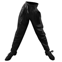 Dynasty Latin Dance Costumes Mens Ballroom Dance Performance Costumes Practice Pants Lace-Up Pants Latin Dance Pants