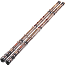 Lingyin national musical instrument hole flute bag professional performance one section long purple bamboo Xiao six eight holes forehand and backhand F beginner G tune Xiao