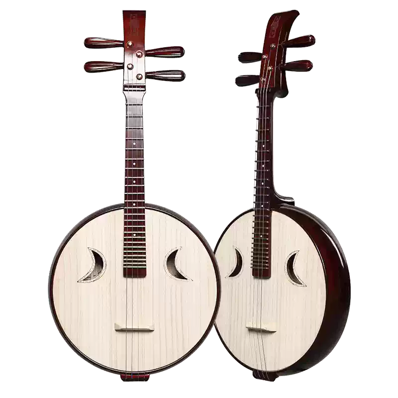 中国　中阮 乐海演奏级中阮乐器原木抛光梧桐木面板特级微凹黄檀木制徐阳监制