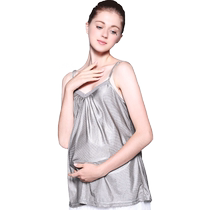 Radiation-proof maternity wear silver fiber suspender dress apron work inner wear fetal protection apron womens summer and spring