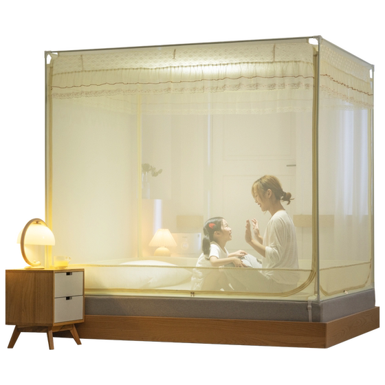
2025 new mosquito net household bedroom prevents bed loss high-end yurt without installation for children and babies to prevent falling from falling