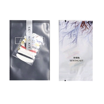 Hotel-specific disposable supplies sewing kit with six threads one needle two buckles and one pin customized for hotels and B&Bs