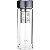 Thermos transparent glass double-layer insulated tea leak filter portable office tea cup TCGE-400