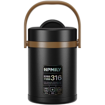 Jiale 316 stainless steel insulated soup kettle lunch box extra long insulated bucket for work portable vacuum rice bucket large capacity