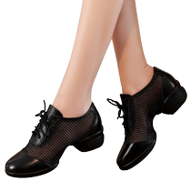 Micai 2024 Jazz Fitness Dancing Shoes Dance Shoes Womens Soft Sole Modern Square Dance Shoes Genuine Leather Spring and Autumn New