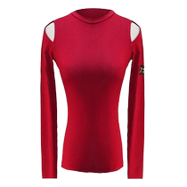 Roseful female adult Latin dance clothing spring and summer off-shoulder long-sleeved short-sleeved round neck practice tops and art examination clothes SY050