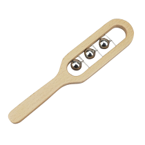 Orff musical instrument three-bell plate bell childrens kindergarten music class teaching wooden music perception and coordination teaching aids