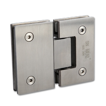 Sonny 90 degree matte black bathroom clip 304 stainless steel paint hinge frameless glass door folding shower room hinge