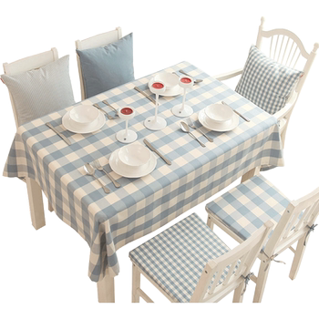 Dining table fabric american pastoral european plaid cover Dining table fabric american pastoral european plaid cover