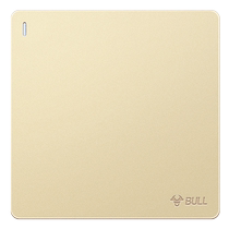 Bull wall switch socket 86 type panel single open double control switch one open double control switch household G12 gold