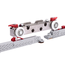 German Hafele HAFELE imported wooden sliding door single leaf fully hidden sliding door hanging wheel ghost door pulley