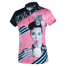 Leann Korea badminton suit womens breathable quick dry short sleeve suit stylish Body Slim Comfort Sportswear