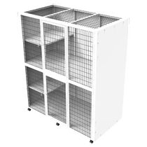 MOAT PET is easy to clean antibacterial lightweight and has imported raw materials from Japan. Breeding cat cages are multi-layered and can be customized.