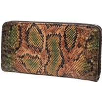 Golden Lucky Wallet Womens Fashionable 2024 New Genuine Leather Long Zipper Handbag Large Capacity Mobile Phone Handbag